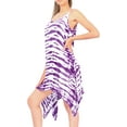 thumbnail image 2 of HAPPY BAY Women's Beachwear Swimsuit Coverups Summer Swim Beach Cover ups for Swimwear Women Bathing Suit Spaghetti Dress 12-14 Violet_AC194, 2 of 3