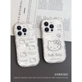 thumbnail image 4 of Adecuado para iPhone 15 Funda de teléfono Hello Kitty Apple 14 Funda de teléfono Patrón de carcasa transparente 15promax Nuevo, 4 of 5