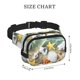 thumbnail image 4 of Fotbe Seashell On The Beach Cangurera Cuadrada con Estampado de Doble Capa, Bolsa de Cintura Ajustable Mini para Hombres y Mujeres, 4 of 9