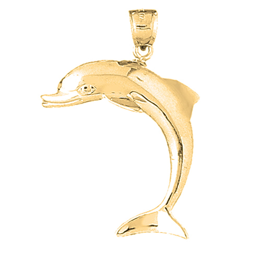 Rhodium-plated 925 Silver Dolphin Pendant with 18 Necklace Jewels Obsession Dolphin Necklace 