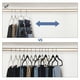 thumbnail image 5 of SONGMICS Perchas para Pantalones , Juego de 3, Metal, Ahorran Espacio, Estable con Acolchado Antideslizante, Barras de Columpio, para 5 Vaqueros Cada Una, Traje, Bufandas, Corbatas, 5 of 5