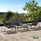 thumbnail image 2 of Sala Exterior Para Jardín Silver Textilene Mesa de Centro con Vidrio KingsHouse gris oscuro 4 piezas, 2 of 8