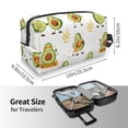 thumbnail image 3 of Uemuo Lovely Avocado Pattern Portable Toiletry Bags with Handle, Waterproof travel Make up Bags for Women, Large Capacity Travel Cosmetic Bags, 3 of 9