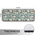 thumbnail image 5 of Kitchen Rugs Sets Of 2,Beige Brown Mushroom Blue Pattern Anti Fatigue Kitchen Mat Rugs Non Slip Washable,Decorative Kitchen Floor Mats for Kitchen,Sink,Laundry,17"x47"+17"x47", 5 of 5