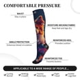 thumbnail image 3 of Lsque Starry Sky White Cloud Puppy Pattern Sport Compression Socks for Men & Women 15-20 mmHg Knee High Nurse Pregnant Running Medical and Travel Athletic, 3 of 6