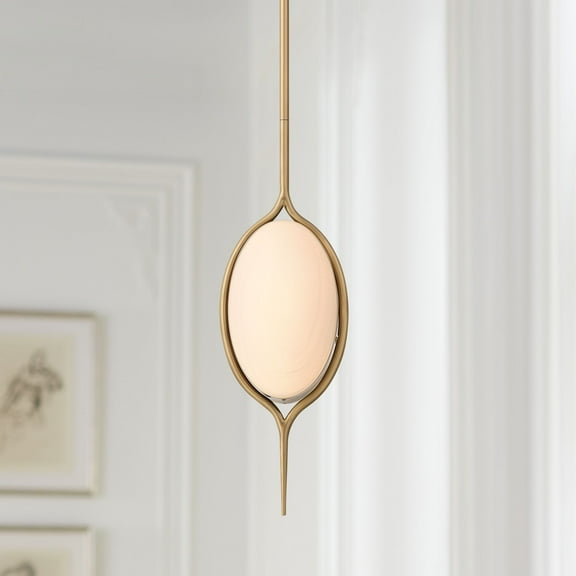Possini Euro Design Possini Euro Ludmila 5 3/4" Wide Matte Bronze LED Mini Pendant Light