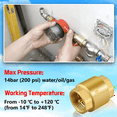 thumbnail image 3 of 2 Pcs Valve de Contrôle à Ressort Filetage Femelle NPT 3/4 Pouce, Laiton Massif Anti-Retour, Valve de Contrôle Horizontale pour Puits, Pompe, 3 of 8
