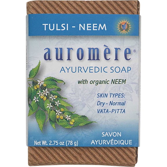 Auromere, Ayurvedic Bar Soap with Neem, Tulsi-Neem, 2.75 oz