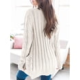 thumbnail image 2 of Haute Edition Women's Cable Knit Button Up Sweater Cardigan, 2 of 4