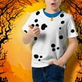 thumbnail image 4 of Halloween Dalmatian Costume Blue Collar All Over Youth T Shirt Multi YXL, 4 of 7