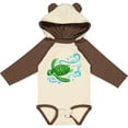 thumbnail image 3 of Inktastic Sea Turtle Swimming Boys or Girls Long Sleeve Baby Bodysuit, 3 of 5