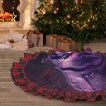 thumbnail image 5 of Pofeuu Purple Hippo In Water Print Christmas Tree Skirt Tree Skirt Ornaments Soft Plush Christmas Tree Mat for Decorations Holiday Party Indoor Outdoor-48", 5 of 6