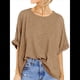 thumbnail image 1 of Camiseta Holgada Informal de Verano de Corta para Mujer. Caqui S, 1 of 8