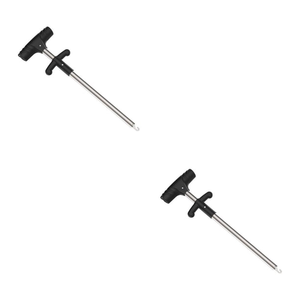 Eigraketly Extractor de anzuelos de pesca, aleación de aluminio, portátil, profesional, para principiantes, Manual, Extractor de pescado, separador para Plata 2piezas Eigraketly CBP489486