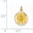 thumbnail image 3 of 14K Yellow Gold Infant Of Prague Medal Charm (16.3 X 12.5) Made In United States xr645, 3 of 3