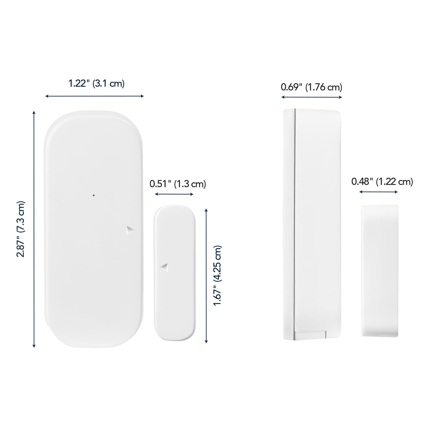 Globe Electric Heath Zenith White Plastic Wireless Battery-Operated Door/Window Sensor