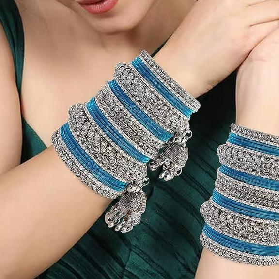 Indian Ethnic Partywear Handmade Bangles – Elegant Jewelry for Women, Perfect for Weddings, Festivals, and Everyday Wear