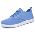 thumbnail image 4 of Womens Mesh Breathable Walking Shoes Comfortable Lightweight Running Wide Toe Outdoor Hiking Sneakers Blue 6.5, 4 of 9
