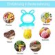 thumbnail image 4 of lote De 2 Sucettes De Fruits Pour Bb (vert + Rose) Sucettes D'alimentation Pour Bb Sans Bpa Pour Aliments Pour Bbs Fruits Et Lgumes, 4 of 5