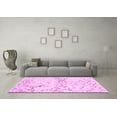 thumbnail image 3 of Ahgly Company Indoor Square Abstract Pink Contemporary Area Rugs, 7' Square, 3 of 4