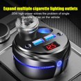 Tammyyerke 120W USB Car Charger For Cigarette Lighter 4 in 1 Phone