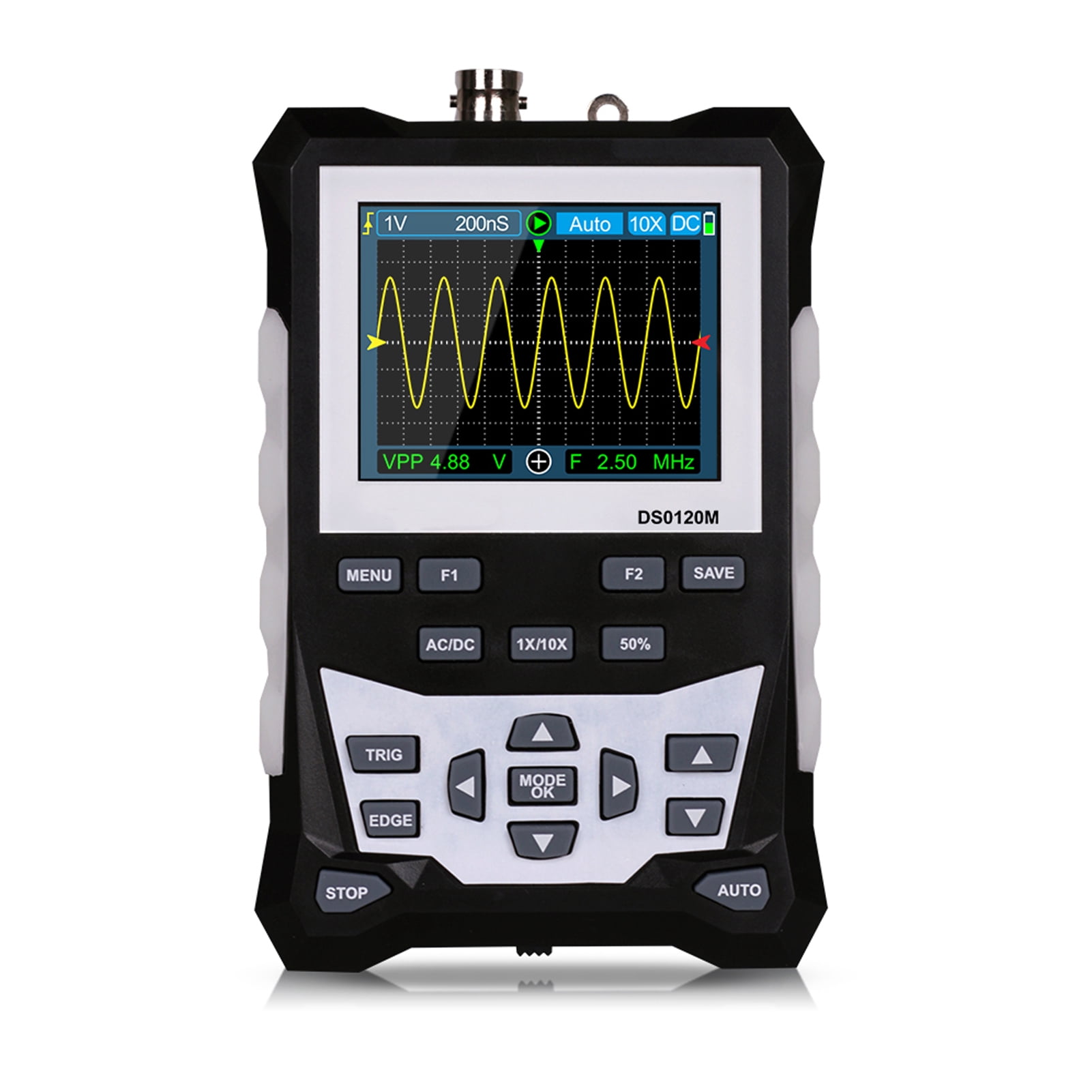 Oscilloscope,4 Pouces Tft Color Inch Tft 320x240 Definition 320x240 Screen 2.4 Inch 120mhz 500msa/s 2 4 Rate 320x240 Les Tft 4 Ds0120m 320x240 Professional Tool 500msa/s Rate Definition 2.4