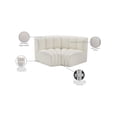 thumbnail image 2 of Meridian Furniture Arc Cream Vegan Leather Modular Sectional, 2 of 11