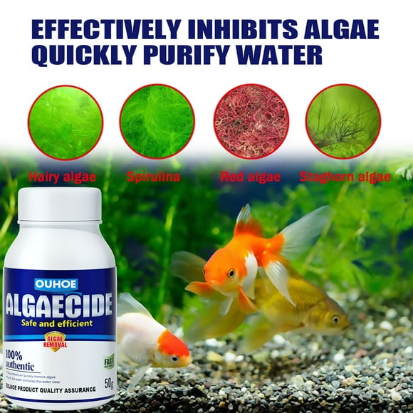 Lutabuo Aquarium Algaecide Water Algae Fish Tank Moss Remover Cleaning Aquatic Supplies