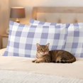 thumbnail image 3 of Pack of 2 Outdoor Pillow Covers 20x12 Inch Waterproof Purple Plaid Throw Pillow Covers,Decorative Couch Pillow Shams Protectors Spring Summer Farmhouse Buffalo Checkered Patio Cushion Pillowcases, 3 of 8