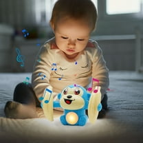 HZRSLY Cute Flipping Dancing Toy, Rolling Monkey Sound Control Music Toy, Interactive LED Plaything, Hand Clap Activated Desk Decoration