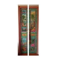 thumbnail image 2 of Tropical Bohemian Painted Door Sticker, Colorful Floral & Palm Tree Door Mural Decal for Beachy Boho Home, 2 of 5