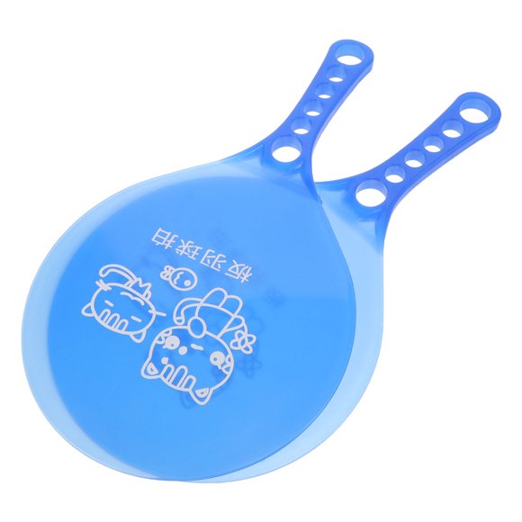 SEWACC 1 Pair of Durable Blue Beach Paddles Plastic Racket Sports for Outdoor Play
