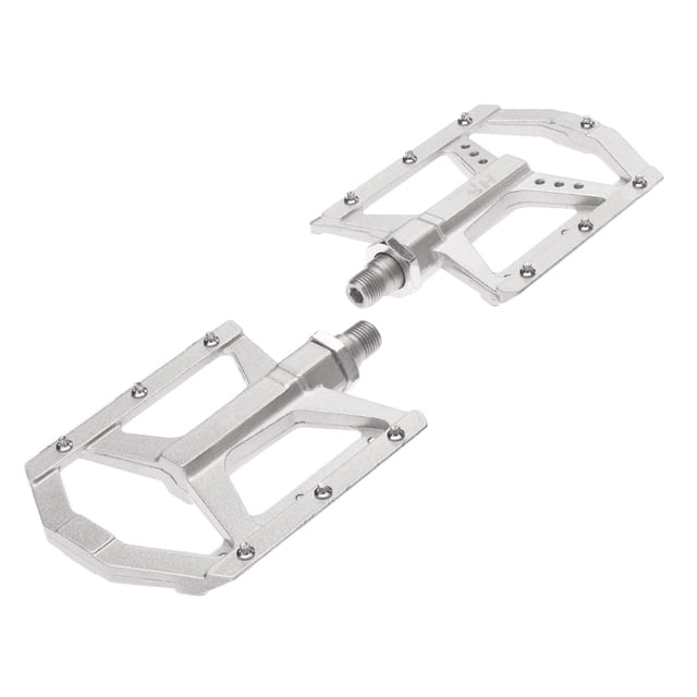 Pedales para bicicleta BMX 1/2 aluminio plata plateado