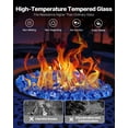 thumbnail image 3 of VEVOR 20 LBS Fire Glass 1/2-Inch Fireplace Glass Rocks for Fire Pit Table Cobalt Blue, 3 of 9