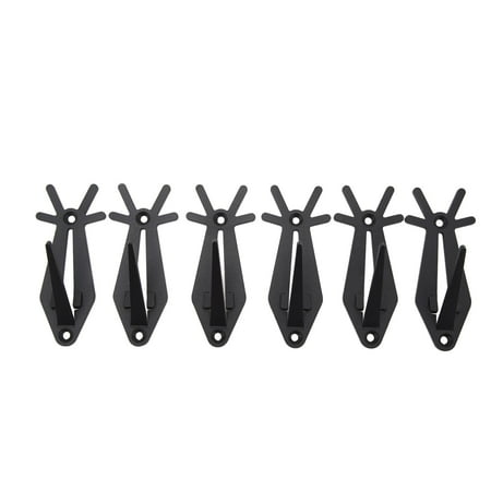 GLQGS 6pcs European Mount Skull Hanger Antler Style Skull Wall Mount Bracket Hangers Deer Hanger with Simple Easy Installation Kits