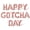 Rose Gold, variant on Letter Balloons - HAPPY GOTCHA DAY 16" Inch Alphabet Letters Foil Mylar Balloon Gotcha Day Party Banner (White)