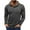 #042-Dark Gray, variant on Men's Hooded Pullover Half-Zip Sweatshirt, Cozy Casual Long Sleeve Button-Front with Pockets for Outdoor Activities, Daily Wear,Plus Size