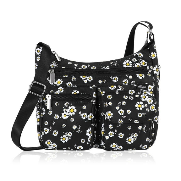 HAWEE Crossbody Bag for Women - Multi-pocket Shoulder Bag Lightweight Messenger Bag Casual printed Purse Handbag Travel Bag