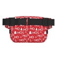 thumbnail image 3 of Lafuoo Christmas Hohoho Pattern Square Double Layer Waist Bag, Adjustable Buckle Bag Accessories for Men and Women-One Size, 3 of 7