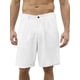 thumbnail image 1 of Lucakuins - Pantalones cortos de lino y algodón para hombre, informales, de corte clásico, con cordón frontal plano, pantalones cortos de playa de verano con bolsillos Lucakuins moda, 1 of 5