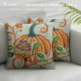 thumbnail image 3 of Nawypu  Thanksgiving or Halloween Throw Pillow Case Cover, Decorative Fall Harvest Pumpkins Pillow Cover, Square, 3 of 5