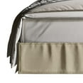 thumbnail image 6 of Home Design Gianna Twin Tufted Upholstered Platform Bed Frame with Button-Tufted Headboard and Bed Skirt, Beige, Easy Assembly, 6 of 7