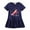 Navy Blue, variant on Ytdscs Little Girls Princess Dress Summer Short Sleeve Casual Dress for Baby Kids Girls Cute Printed Sundress 2-8 Years Old