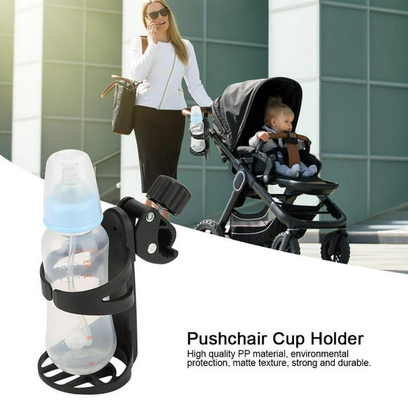Qiilu 360 Degrees Universal Baby Stroller Bottle Cup Holder Storage Rack for Trolley Pushchair Bike, Baby Stroller Cup Holder,Cup Holder Rack