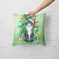 thumbnail image 3 of Carolines Treasures DAC7190PW1818 18 x 18 in. American Polydactyl Cat by the Christmas Tree Throw Pillow, 3 of 5