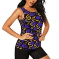 thumbnail image 2 of KLL Golden Snake And Purple Rose Print Womens Tank Top Sleeveless Workout Tops Athletic Running Shirts Yoga Gym Clothes-X-Large, 2 of 7