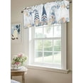 thumbnail image 6 of Ocean Gnome Blue Valances for Windows, Rod Pocket Kitchen Valance Curtains - Soft & Washable Small Window Treatment for Living Room,&nbsp;Bathroom, Summer Starfish Shell, 54x18inch, 6 of 9