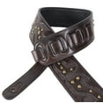 thumbnail image 3 of Walker & Williams GE-213 Antique Walnut Strap with Celtic Tooling & Nailhead Studs, 3 of 6