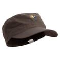thumbnail image 5 of Artistic Europe Sunshine Icon Embroidered Big Size Cotton Fitted Military Cap - Olive 7-3-4, 5 of 5