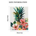 thumbnail image 2 of PIKWEEK Square Canvas Wall Art Abstract Painting,Colorful Pineapple Fruit Pattern Artworks with Framed Ready to Hang Art Painting for Home Office Decor &nbsp;12*16in/16*20in, 2 of 5